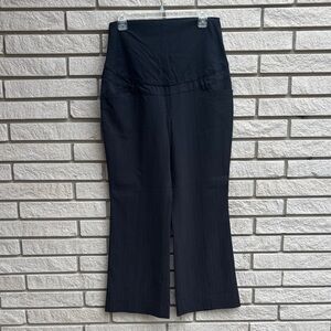 Thyme Maternity Classic Black Pinstripe Dress Pants Size Large